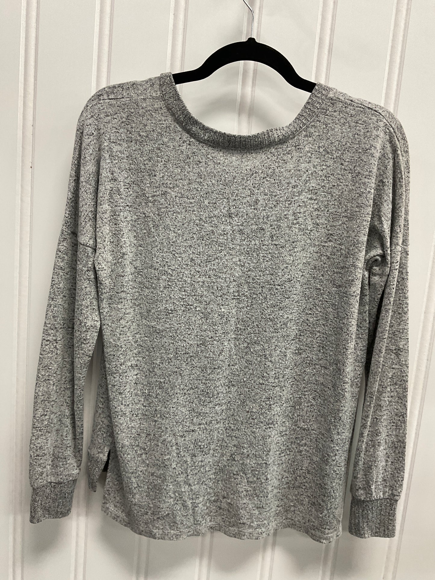 Top Long Sleeve By Potters Pot In Grey, Size: S