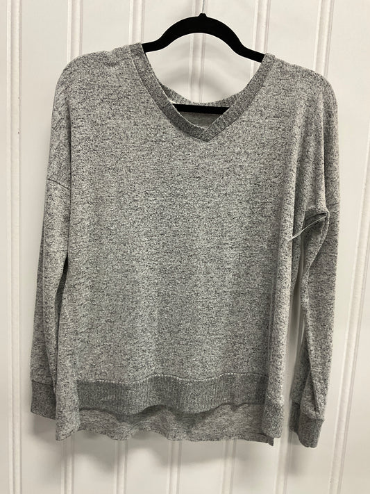 Top Long Sleeve By Potters Pot In Grey, Size: S