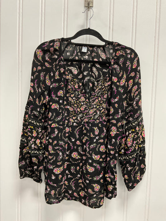 Top Long Sleeve By Old Navy In Floral Print, Size: M