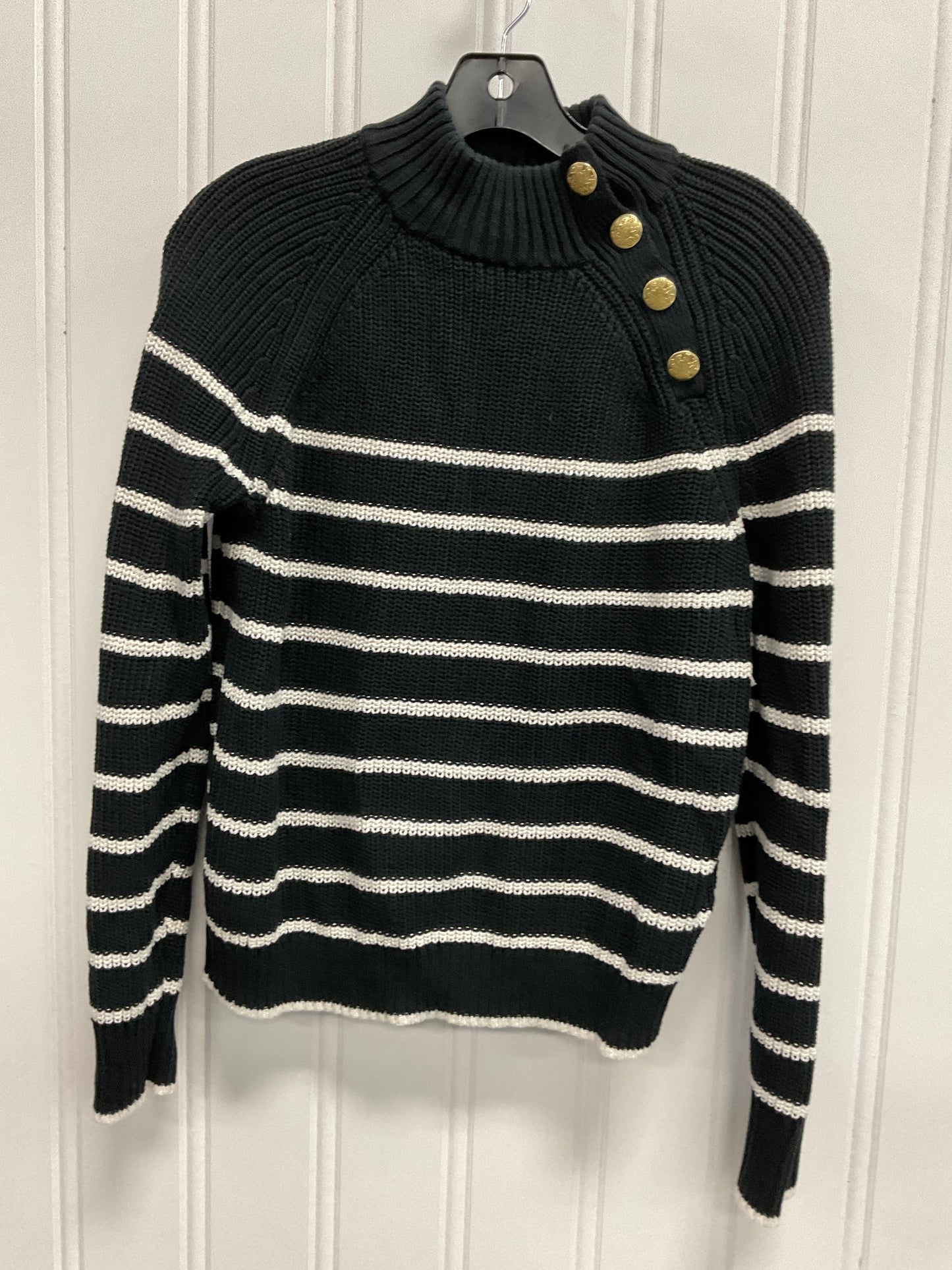 Sweater By J. Crew In Black & White, Size: S