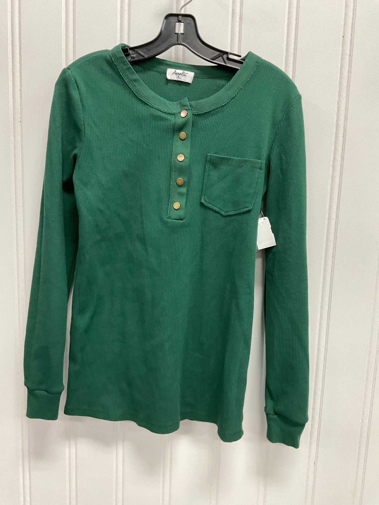 Top Long Sleeve By Clothes Mentor In Green, Size: S