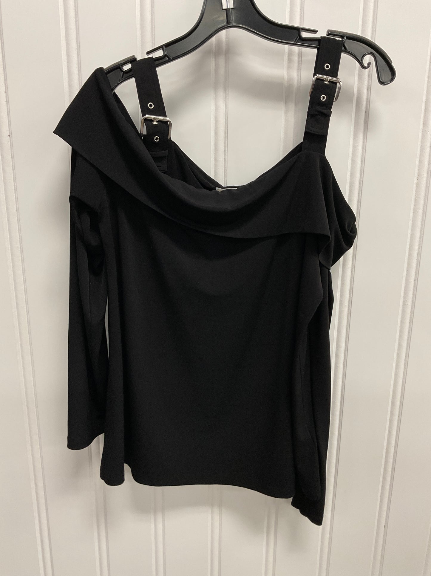 Top Long Sleeve By Michael By Michael Kors In Black, Size: L