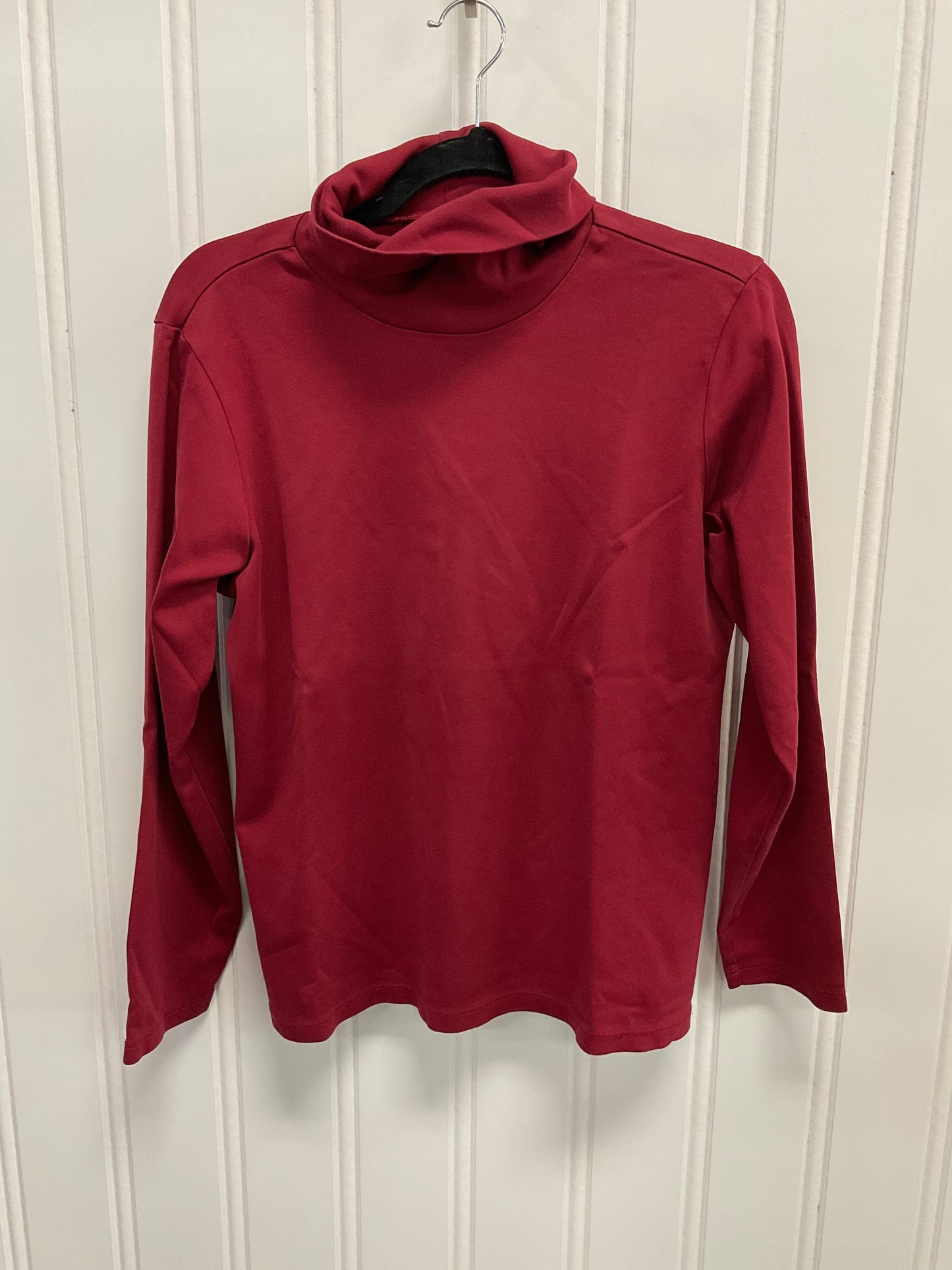 Top Long Sleeve Basic By Orvis In Maroon, Size: L