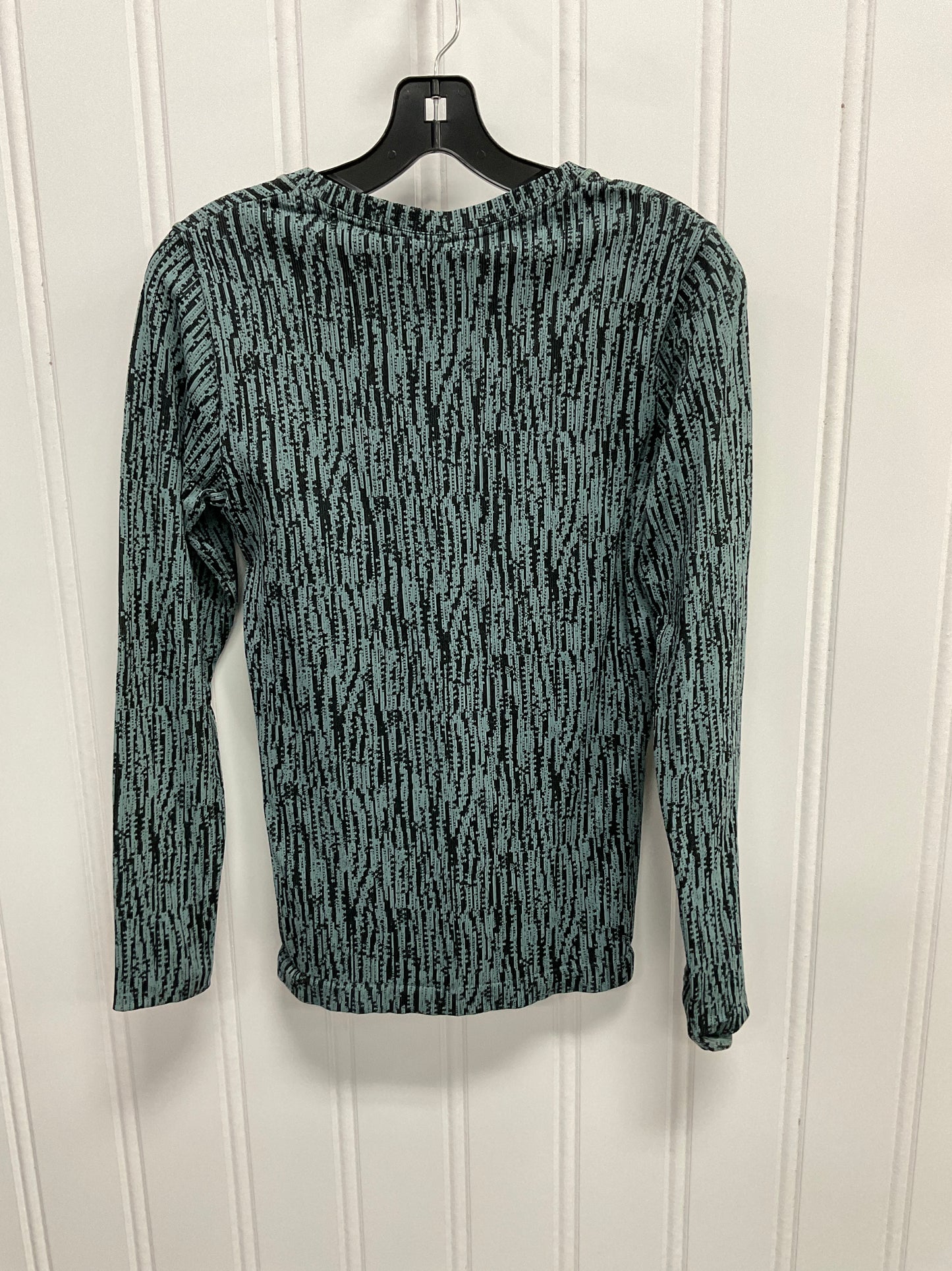 Top Long Sleeve Basic By Athleta In Black & Blue, Size: Xs