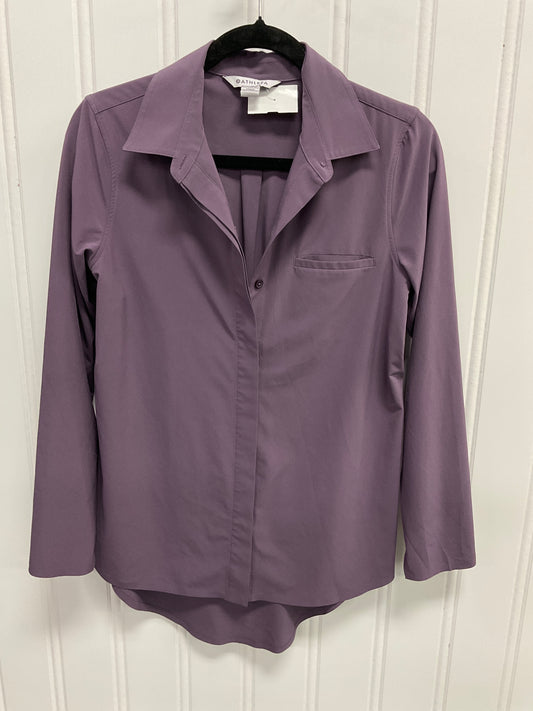 Top Long Sleeve By Athleta In Purple, Size: Xs