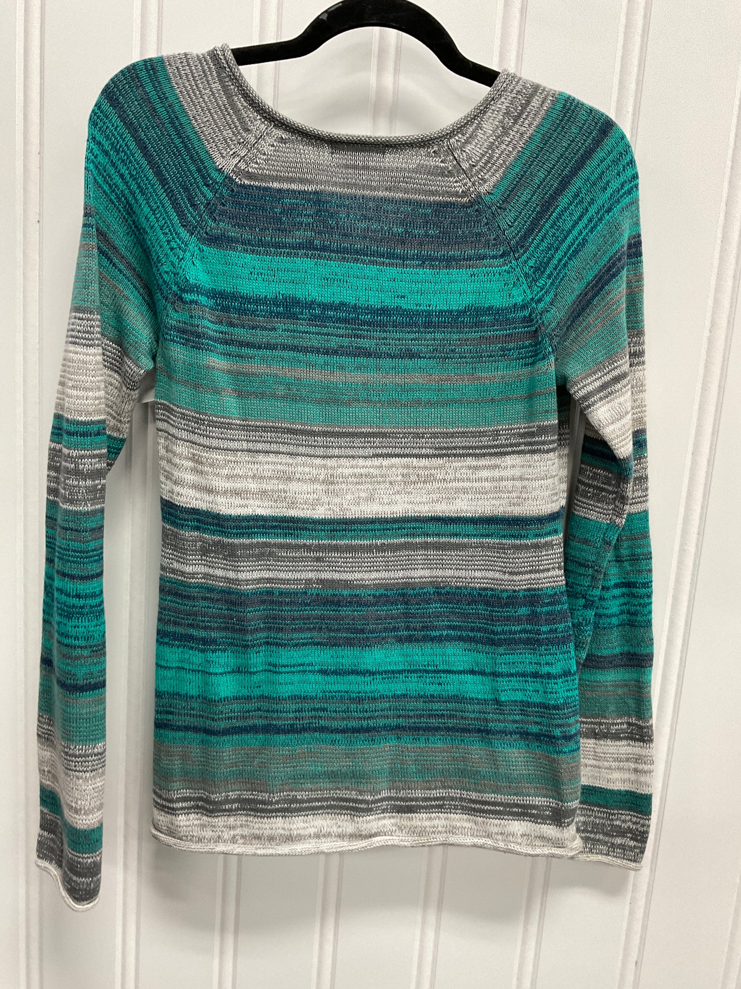 Sweater By Eddie Bauer In Blue & Grey, Size: Xs