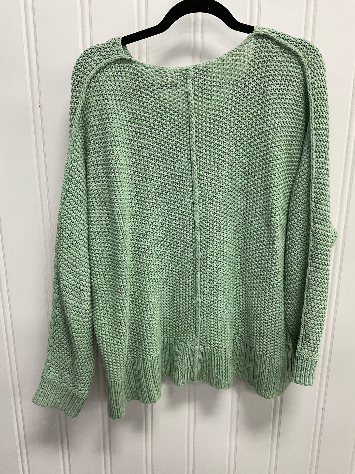 Sweater By Lucky Brand In Green, Size: Xl