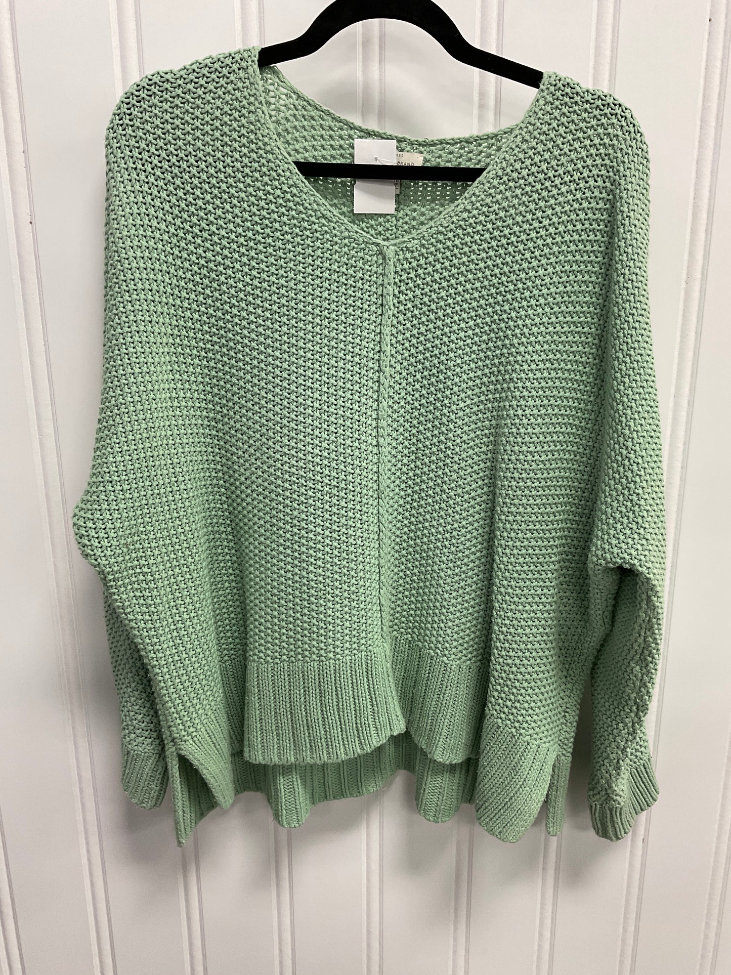 Sweater By Lucky Brand In Green, Size: Xl