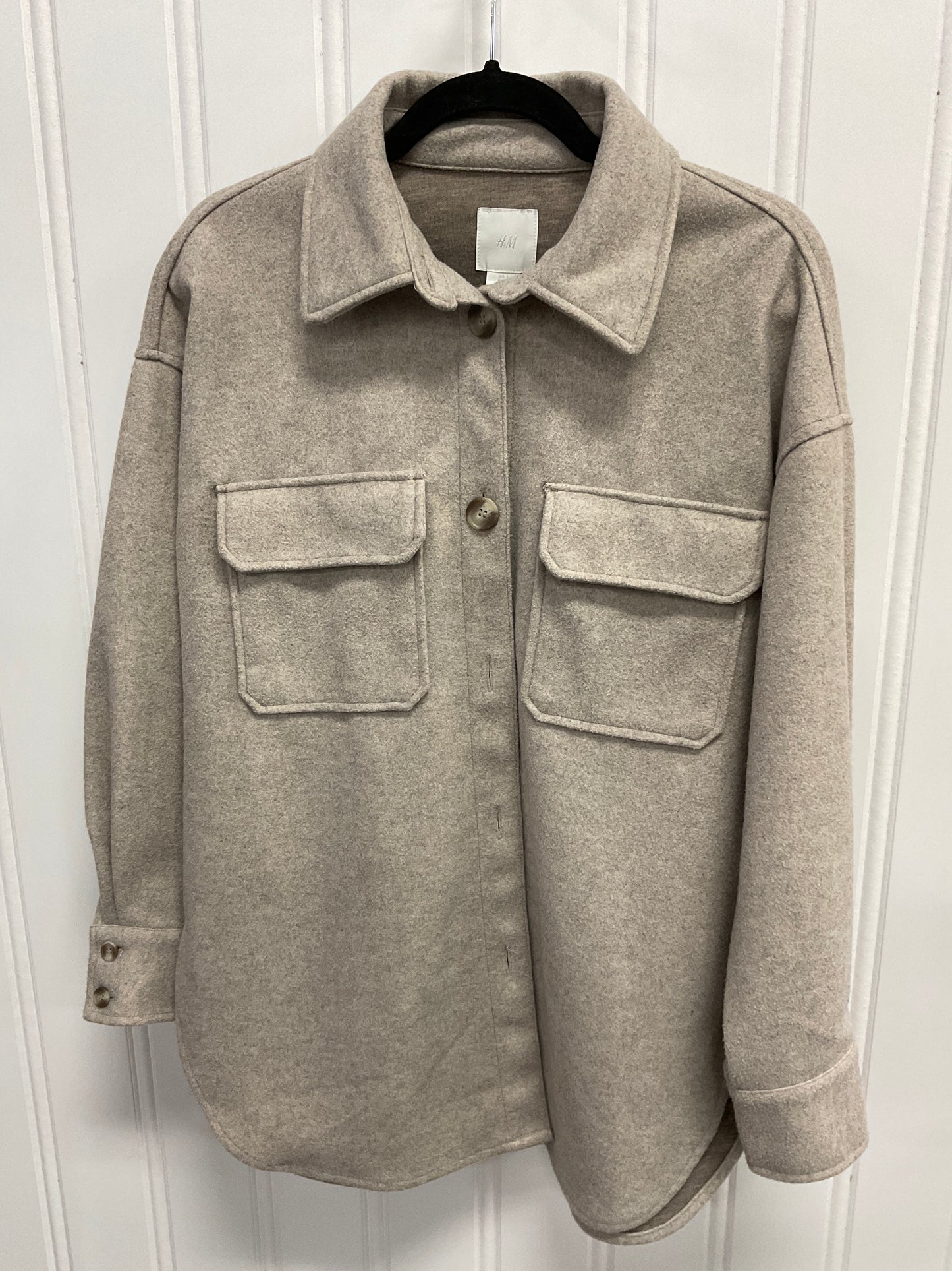 Coat Peacoat By H&m In Grey, Size: S