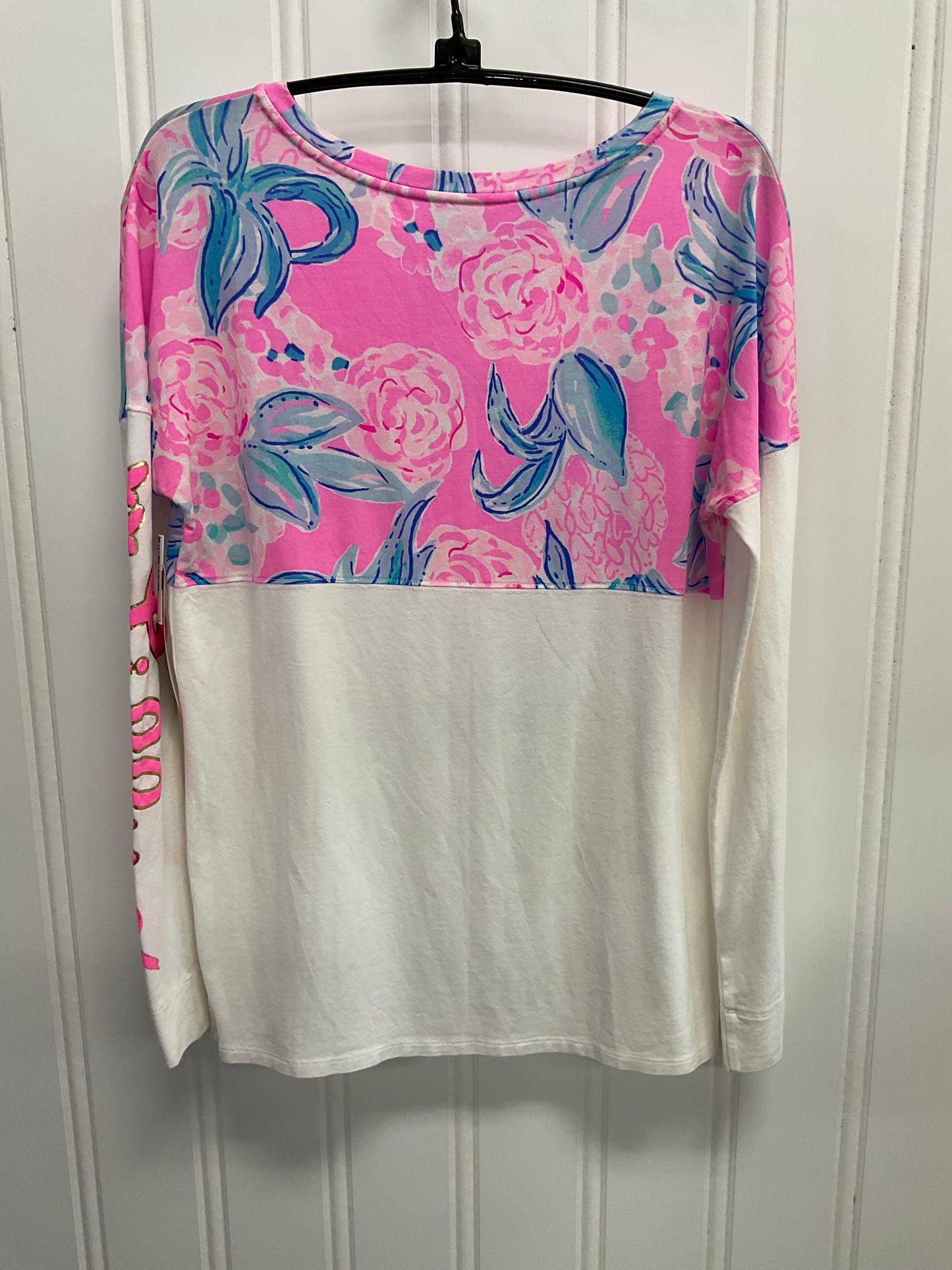 Top Long Sleeve Designer By Lilly Pulitzer In Tropical Print, Size: Xxs