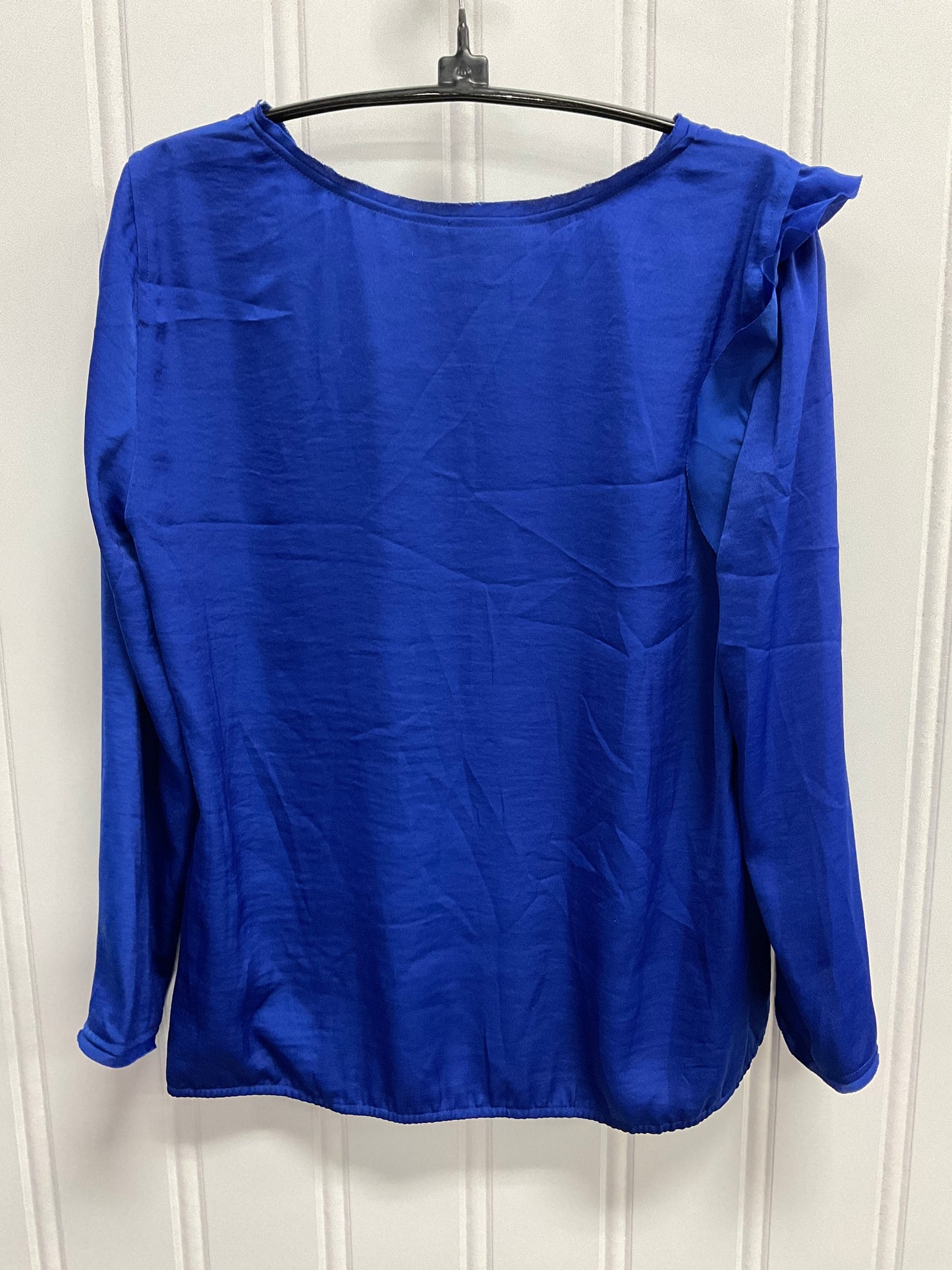 Top Long Sleeve By Bcbgmaxazria In Blue, Size: S