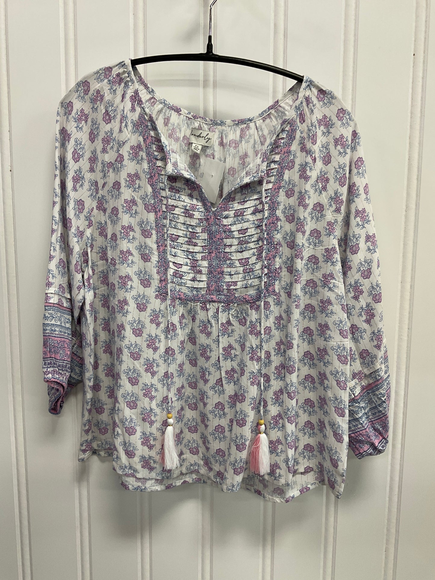 Top Long Sleeve By Wonderly In Floral Print, Size: Sp