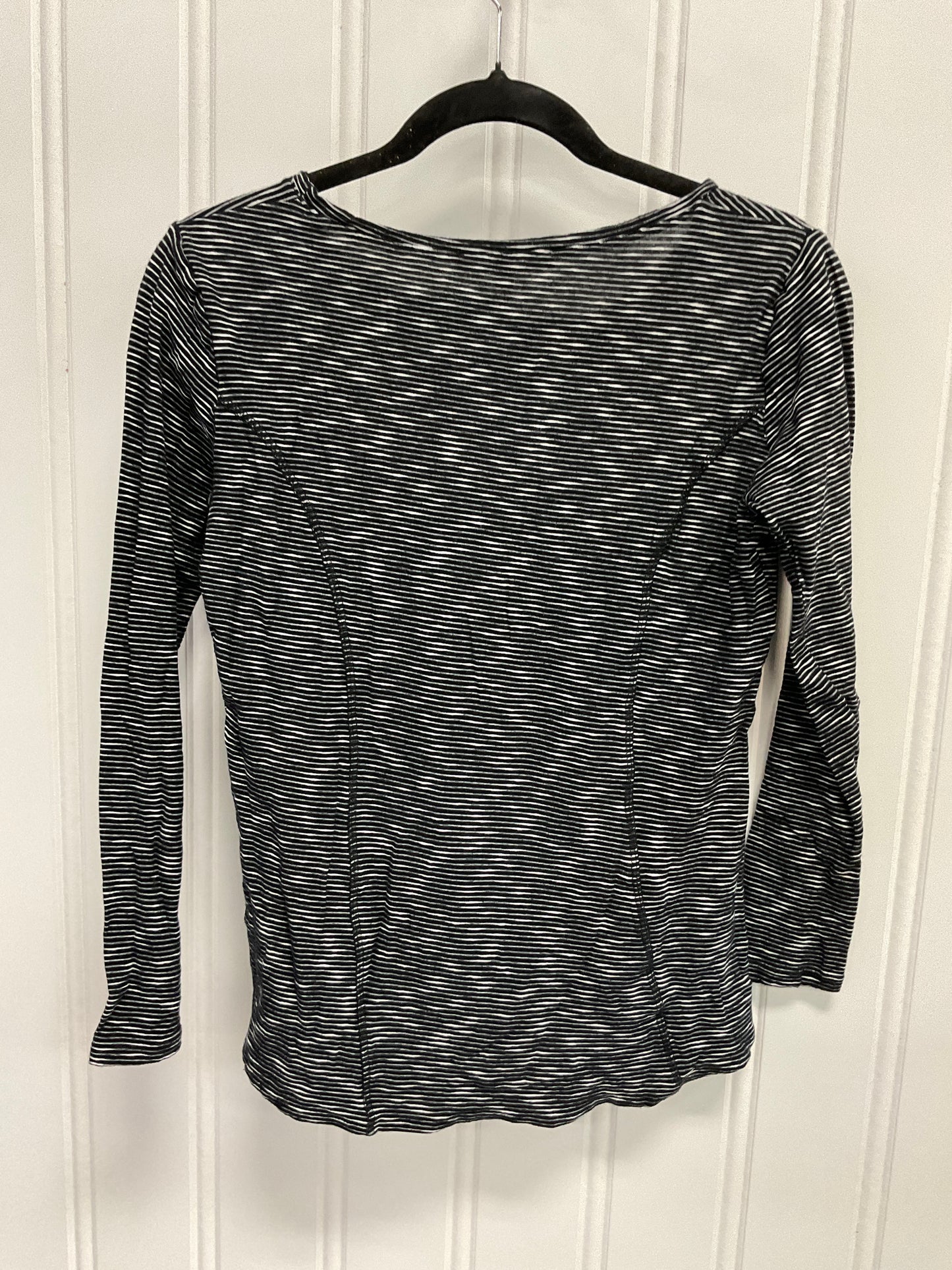 Top Long Sleeve Basic By Elliott Lauren In Striped Pattern, Size: S