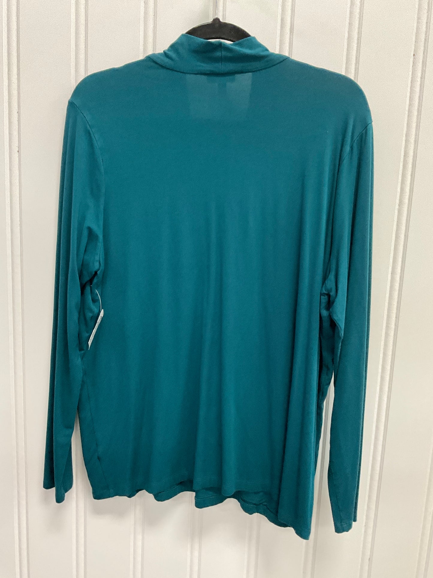 Top Long Sleeve By Talbots In Teal, Size: 1x