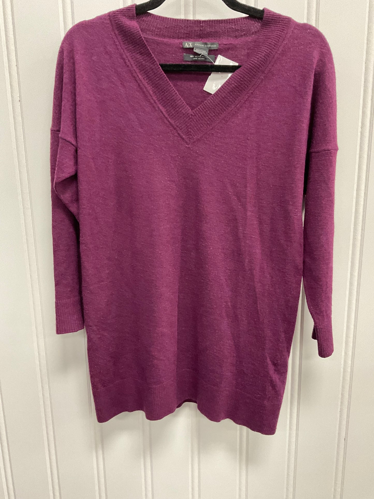 Sweater By Armani Exchange In Purple, Size: Xs