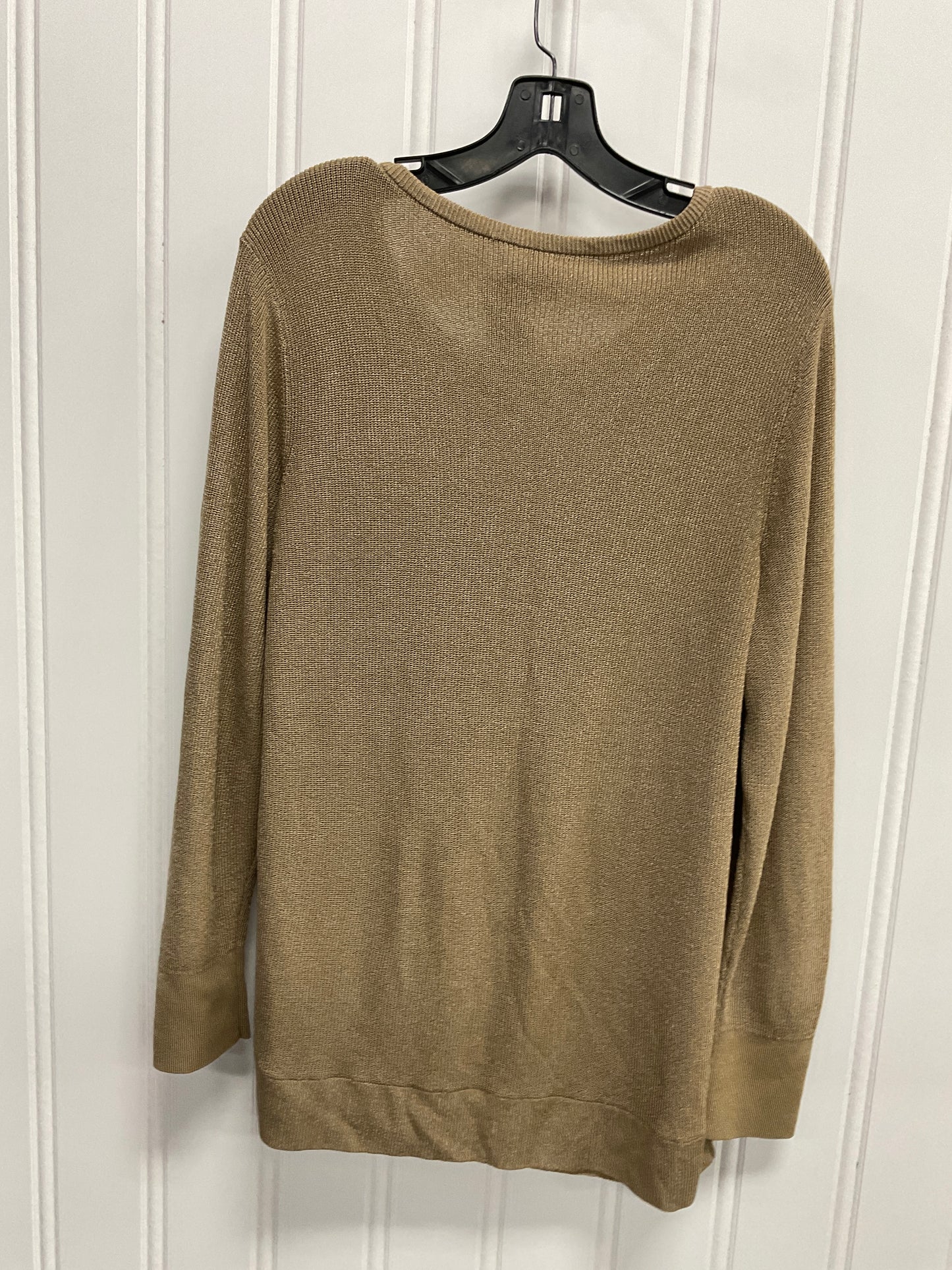 Sweater By Chicos In Tan, Size: Xl