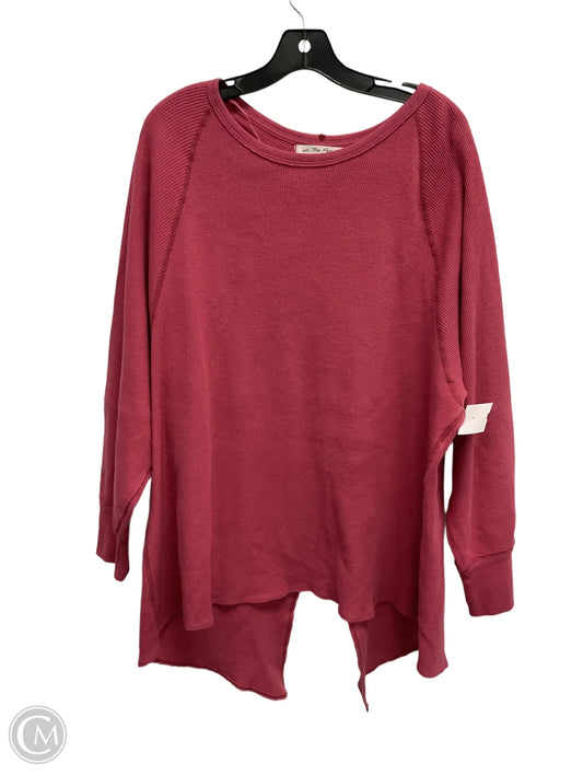 Top Long Sleeve By We The Free In Red, Size: L