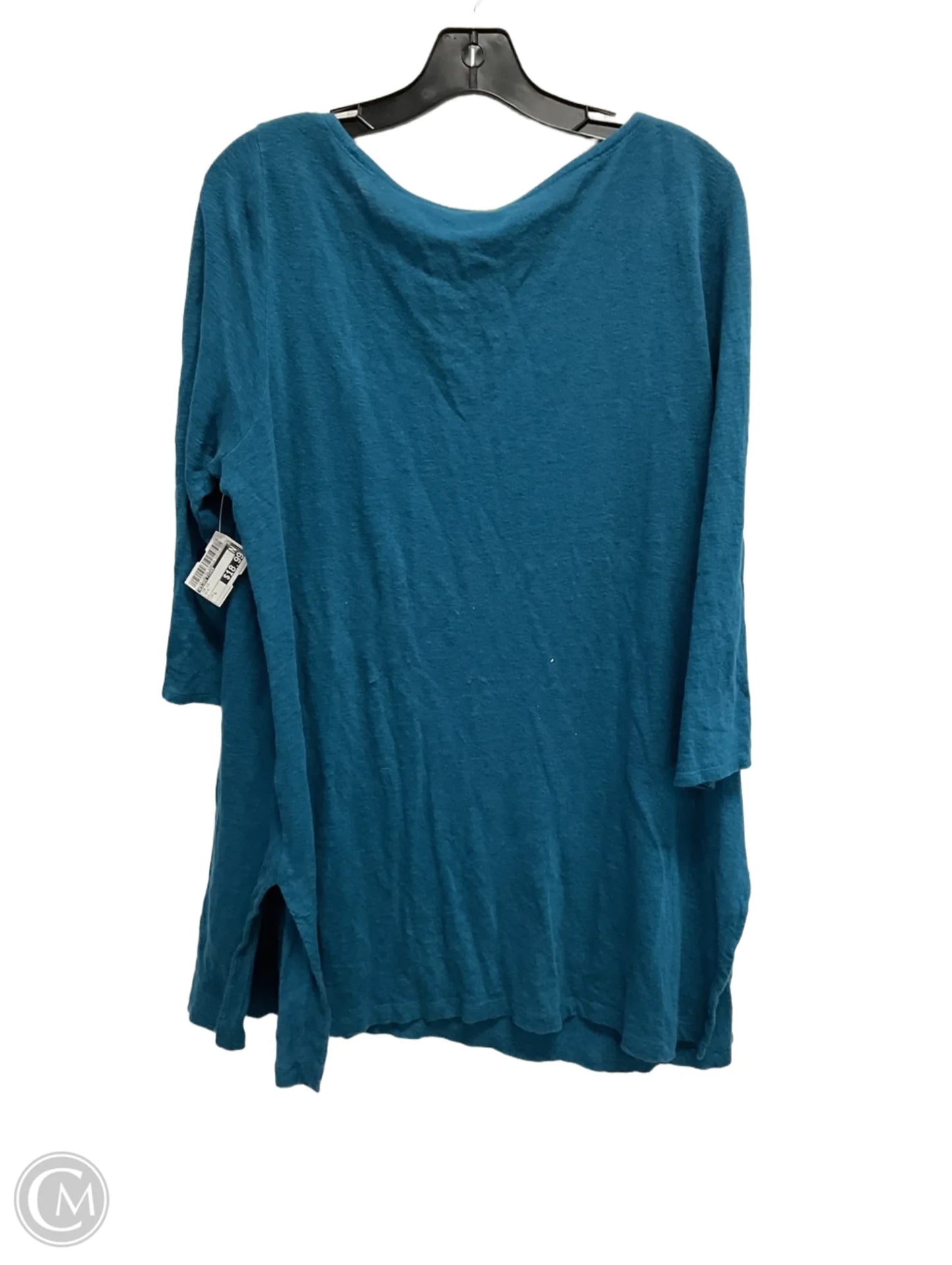 Top Long Sleeve By Eileen Fisher In Blue, Size: L