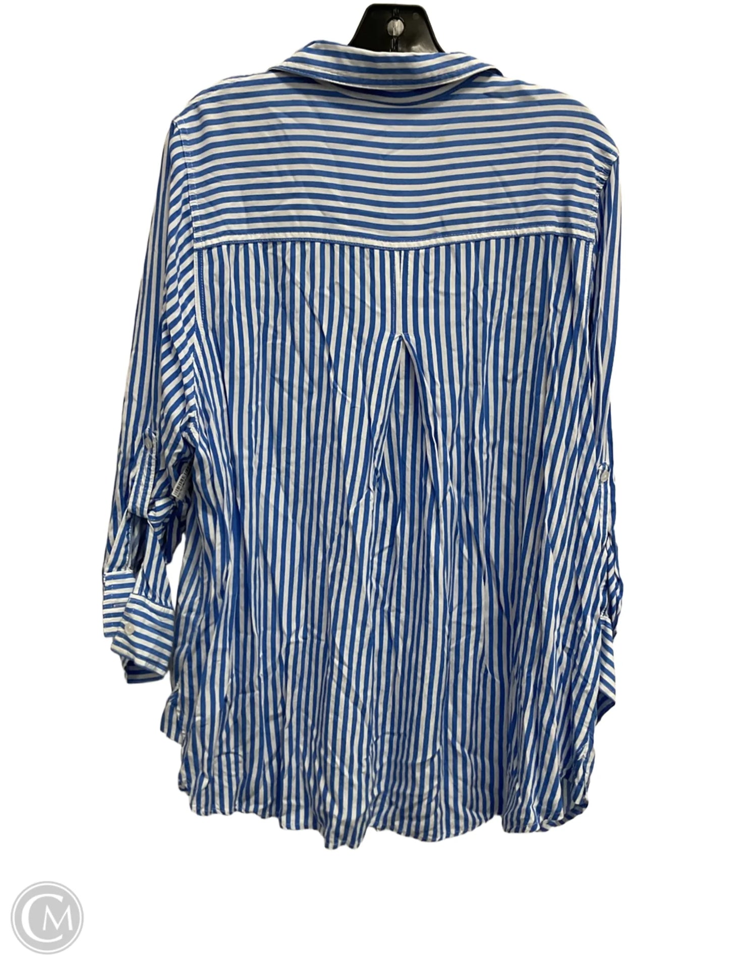 Top Long Sleeve By Velvet Heart In Striped Pattern, Size: 2x