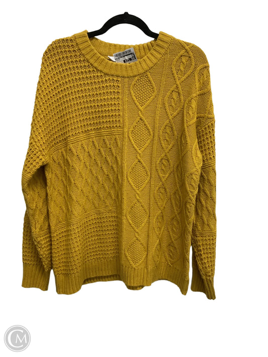 Sweater By Time And Tru In Yellow, Size: L