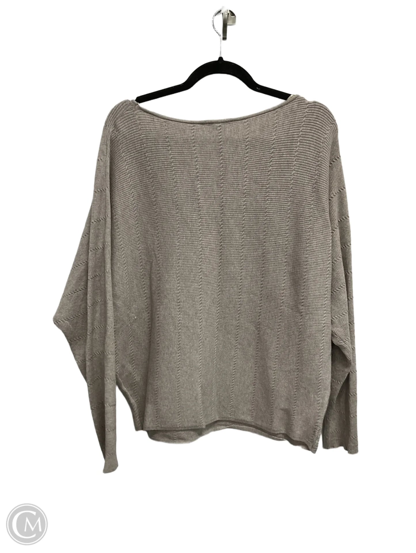 Sweater By Cyrus Knits In Taupe, Size: L