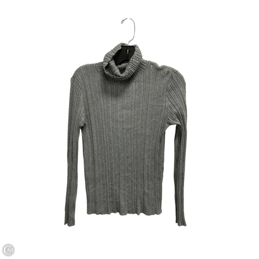 Top Long Sleeve Basic By Time And Tru In Grey, Size: M