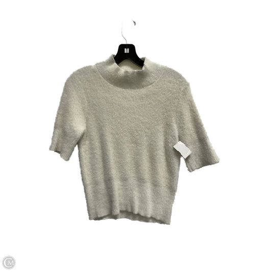 Sweater Short Sleeve By Bailey 44 In White, Size: M