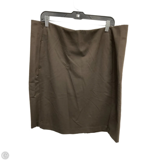 Skirt Midi By J. Jill In Brown, Size: Xl