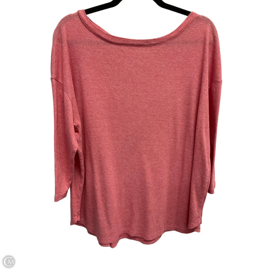 Top Long Sleeve By Maurices In Pink, Size: 1x