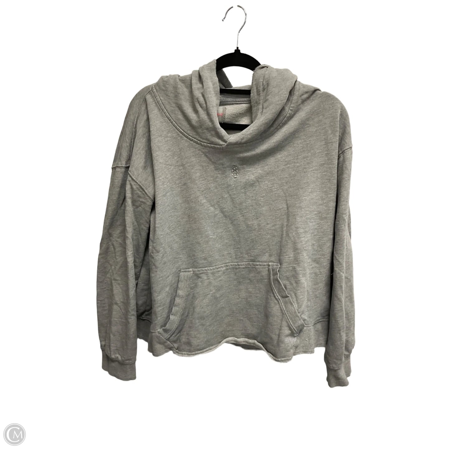 Sweatshirt Hoodie By Free People In Grey, Size: M