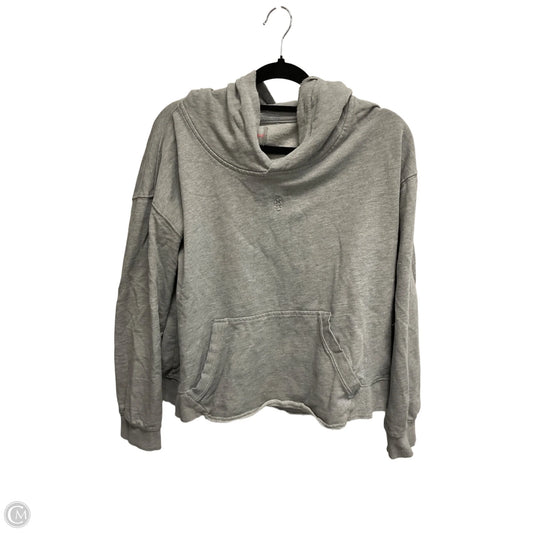 Sweatshirt Hoodie By Free People In Grey, Size: M