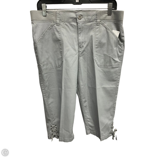 Capris By Gloria Vanderbilt In Grey, Size: 10p