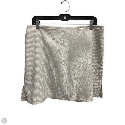 Skort By Clothes Mentor In Striped Pattern, Size: 12