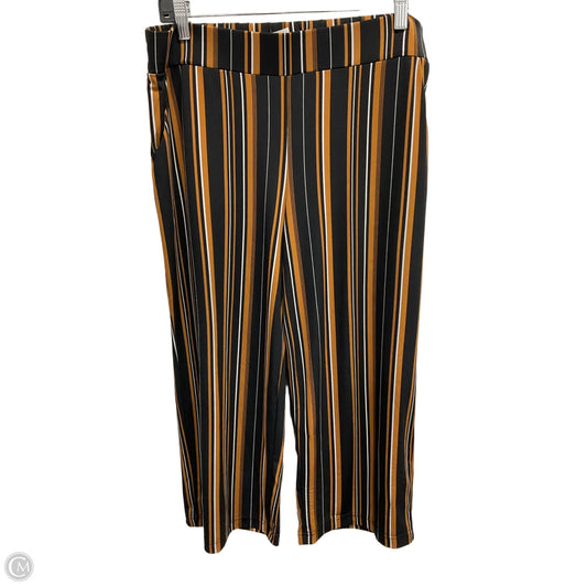 Pants Wide Leg By Maurices In Striped Pattern, Size: L