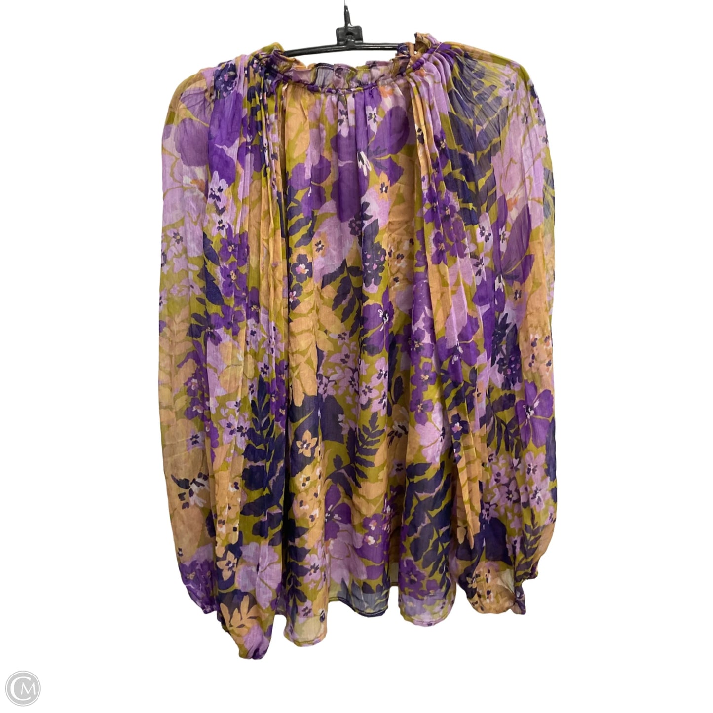 Blouse Long Sleeve By Dress Forum In Floral Print, Size: L