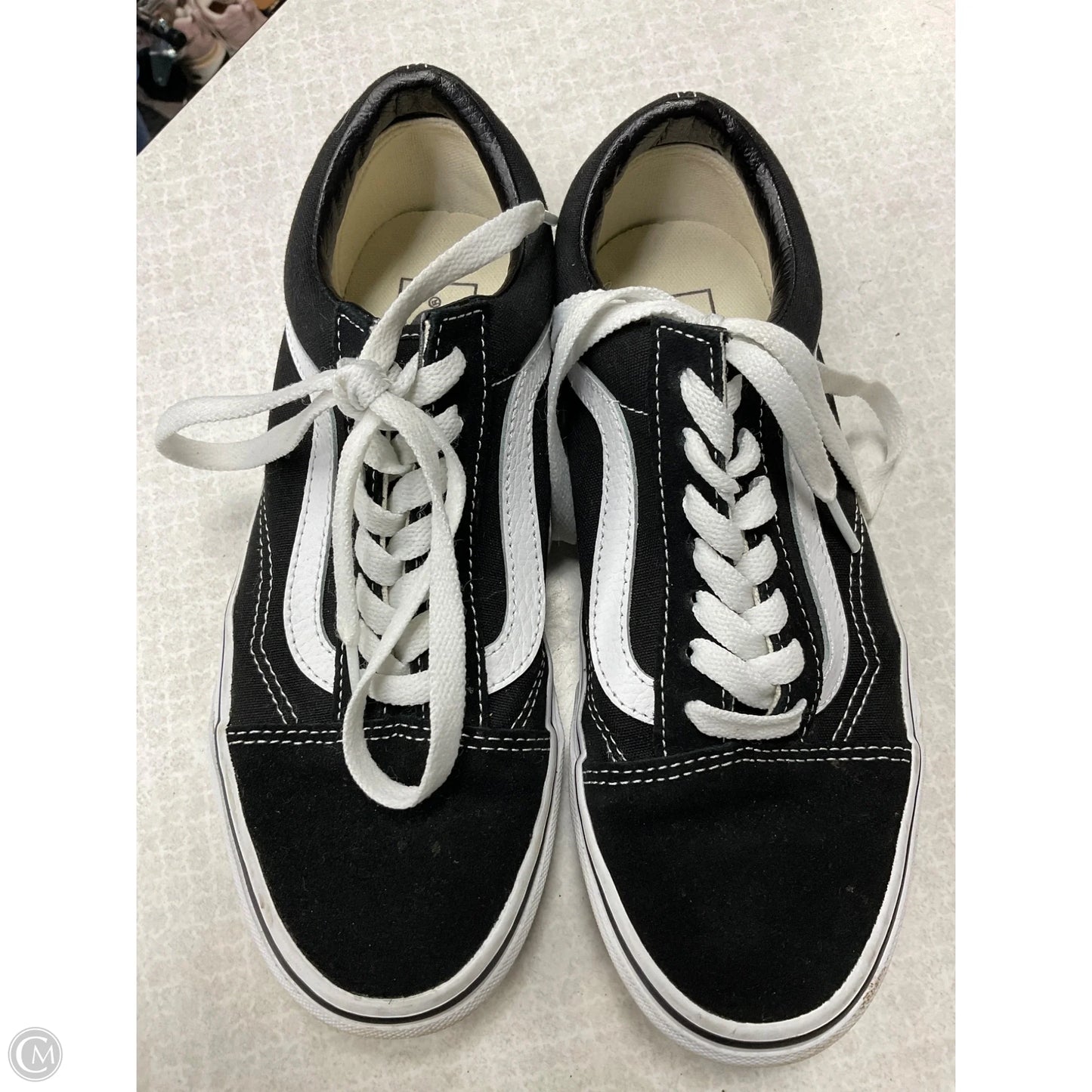 Shoes Sneakers By Vans In Black, Size: 6.5