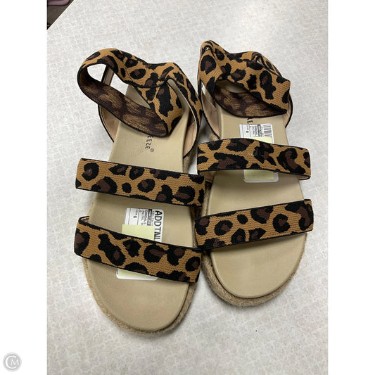 Sandals Flats By Nature Breeze In Animal Print, Size: 6