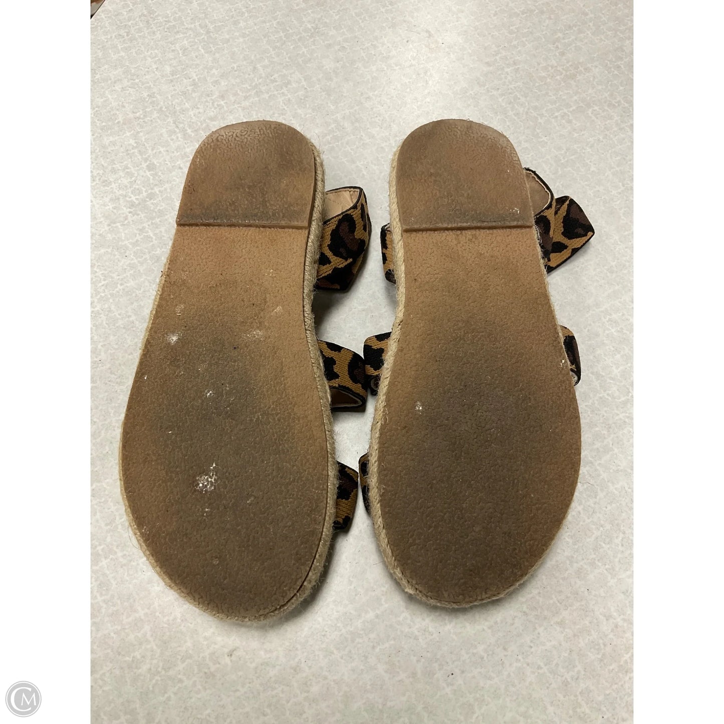 Sandals Flats By Nature Breeze In Animal Print, Size: 6