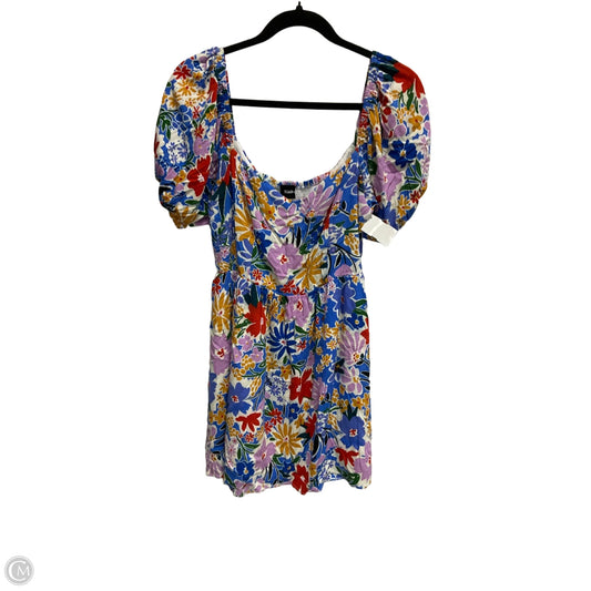 Dress Casual Short By Sugar Lips In Floral Print, Size: M