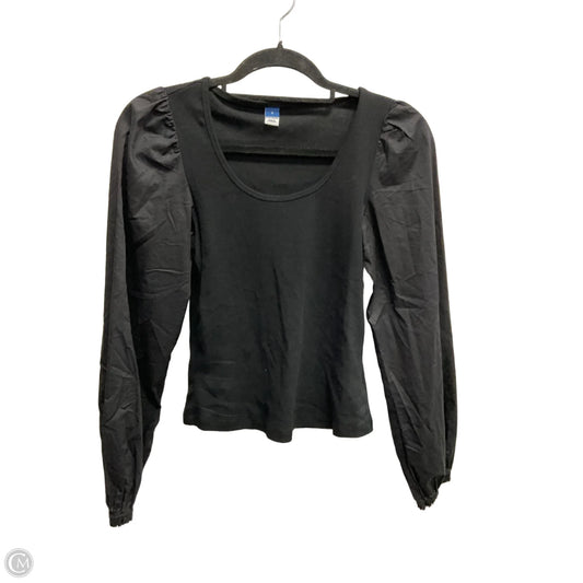 Top Long Sleeve Basic By Old Navy In Black, Size: S