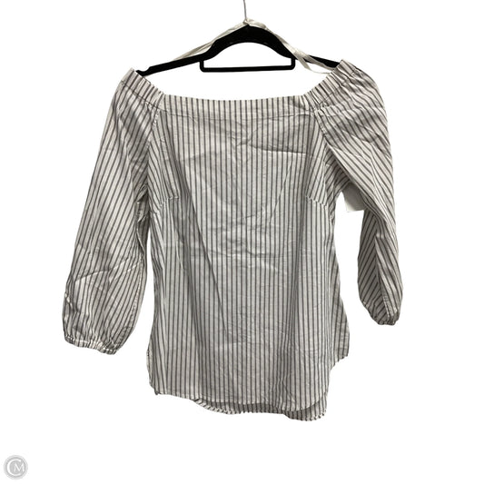 Top Long Sleeve By White House Black Market In Striped Pattern, Size: S