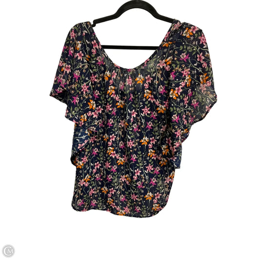 Top Short Sleeve By Maeve In Floral Print, Size: S