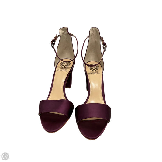 Sandals Heels Block By Vince Camuto In Purple, Size: 9.5