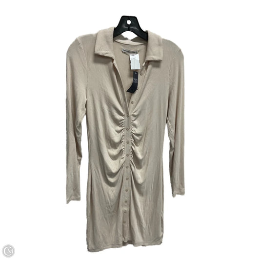 Dress Casual Midi By Abercrombie And Fitch In Beige, Size: S