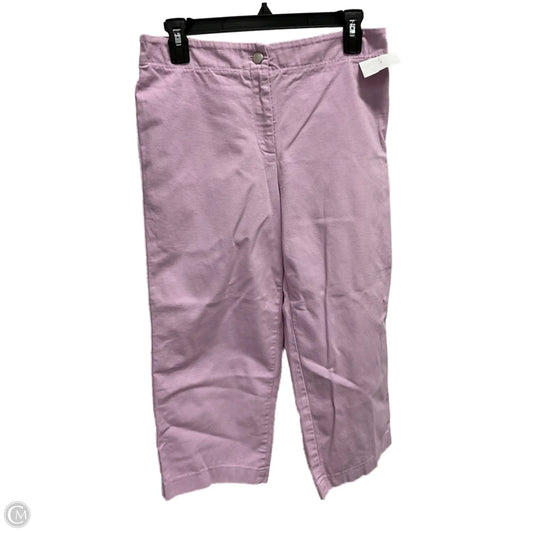 Capris By Eileen Fisher In Purple, Size: S