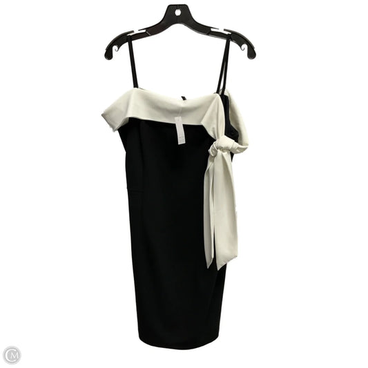 Dress Party Midi By White House Black Market In Black & Cream, Size: L