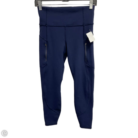 Athletic Leggings Capris By Athleta In Navy, Size: Sp