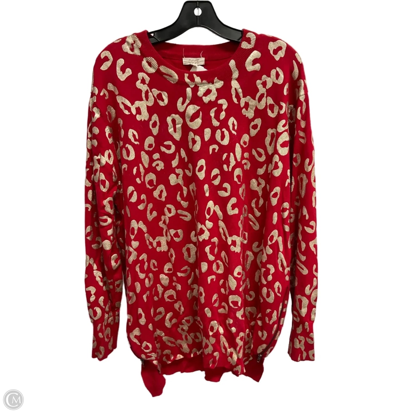 Sweater By Oddi In Animal Print, Size: 1x