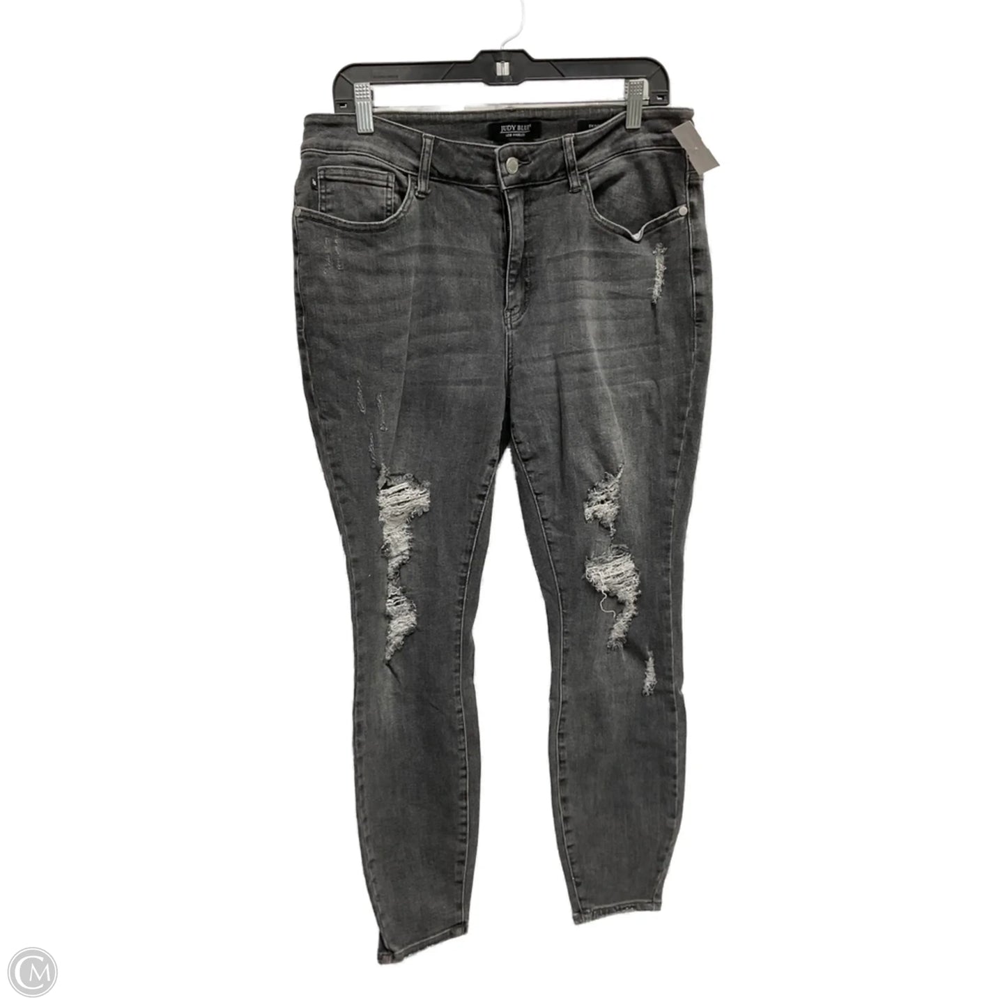 Jeans Skinny By Judy Blue In Black, Size: 16