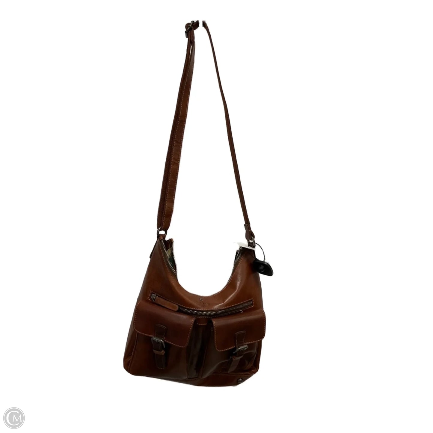 Crossbody Leather By Cmc, Size: Medium
